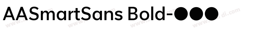 AASmartSans Bold字体转换